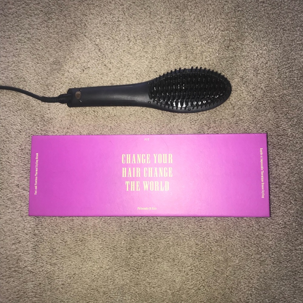 Hair Brush Straightener